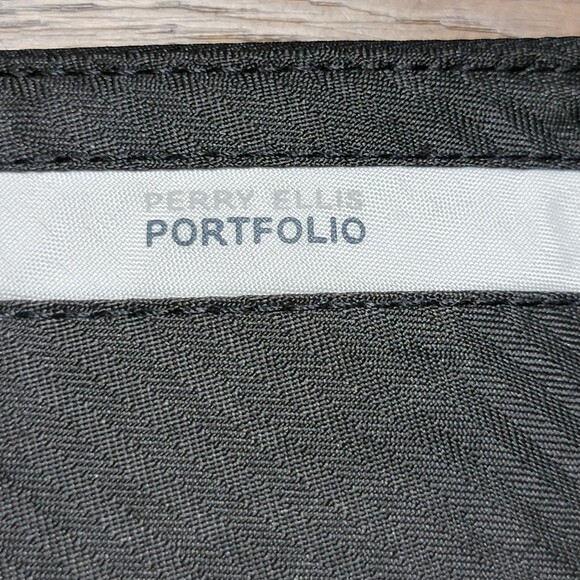 Perry Ellis Portfolio Men's Slacks Black - Size 36x32 - Picture 5 of 5